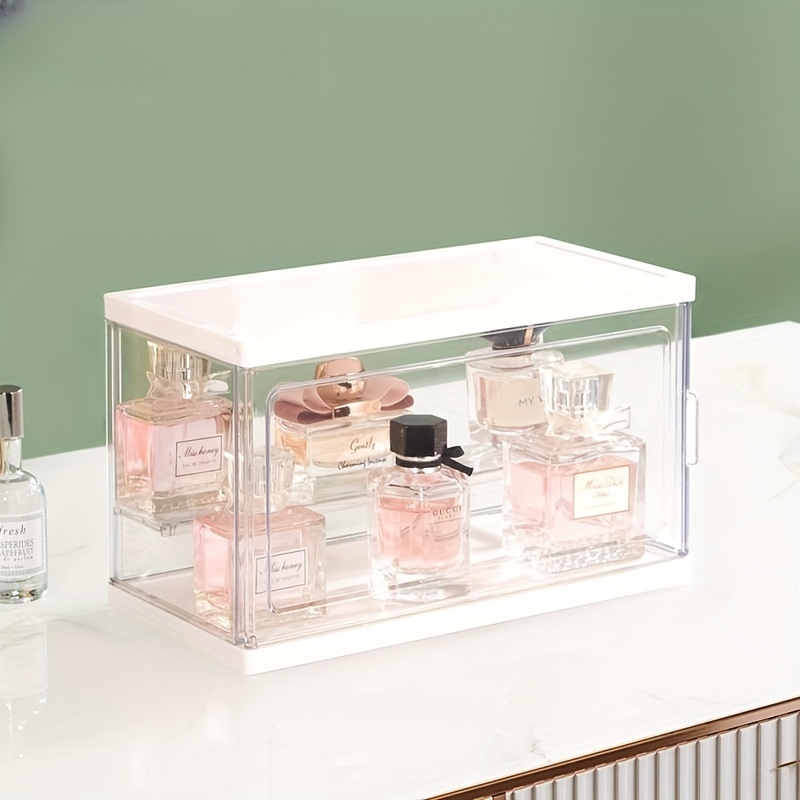 Transparent Cosmetic Storage Box Plastic Storage Box Clear Door Dustproof