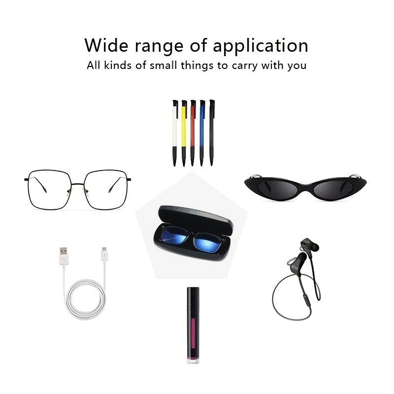 Zipper Eye Glasses Sunglasses Hard Case Storage Box Eyewear Protector
