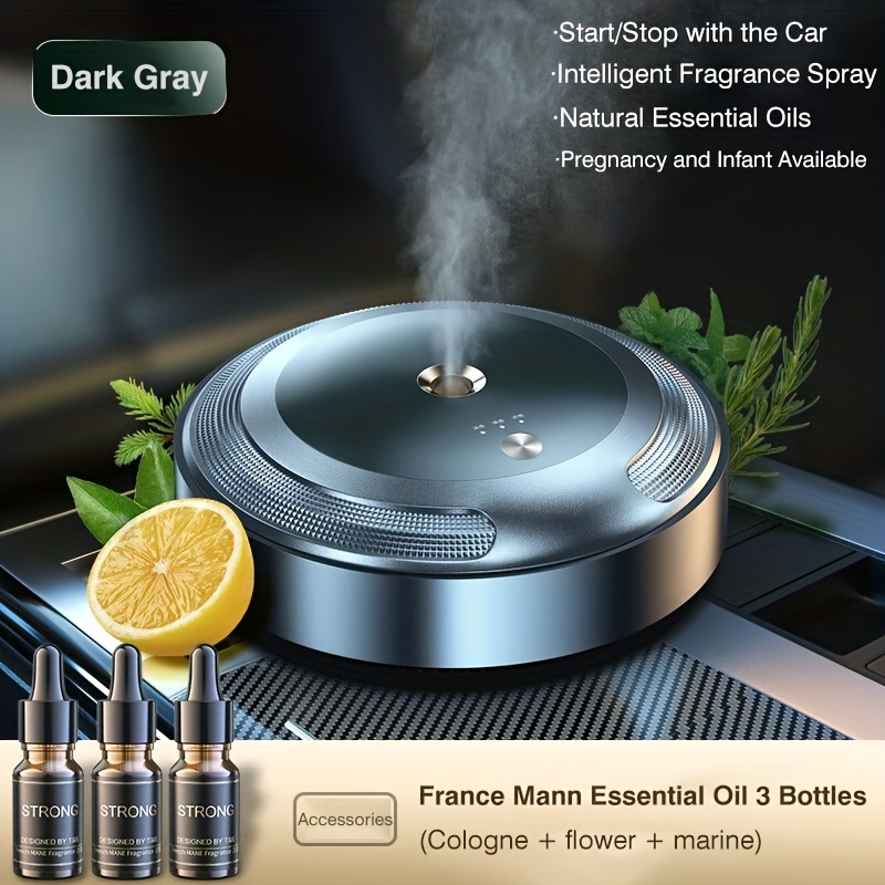 Smart Car Air Freshener, Essential Oils Atomizer, 150ML Perfume Lasts 300  Days, Car Diffuser with Star Projector and Flame Ambient Mood Light,  Adjustable Concentration, Auto On/Off (Cologne) : Automotive 