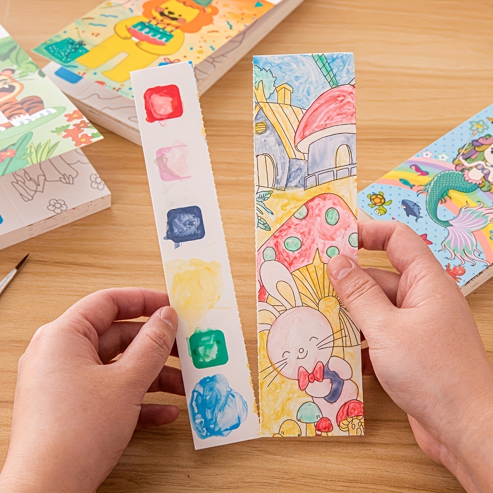  Toyvian 1 Set Coloring Book Watercolor Paper Kids