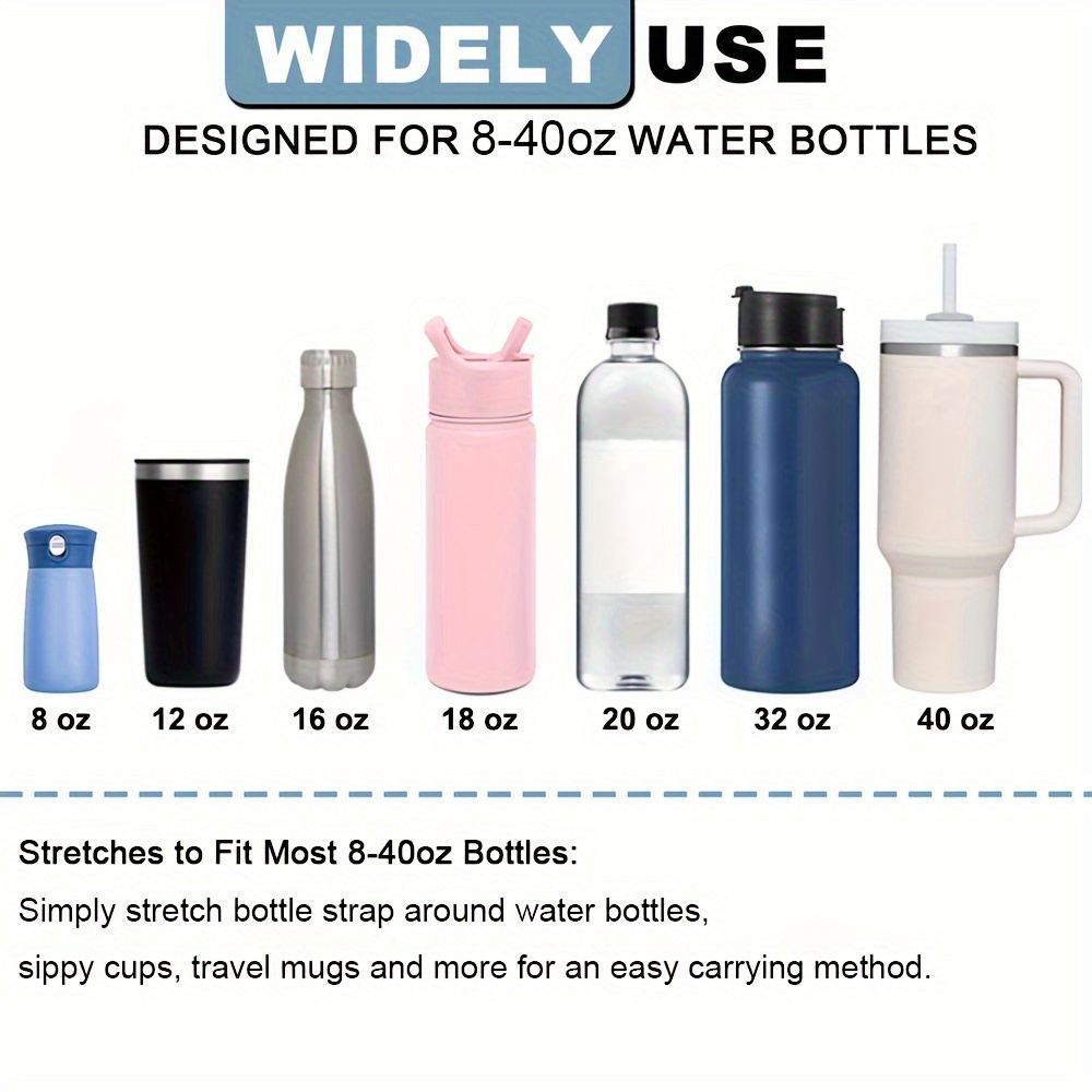 Soft Durable Silicone Water Bottle Handle, Water Bottle Carrier Sling -  Fits Most Bottles - Cup Accessories - Temu