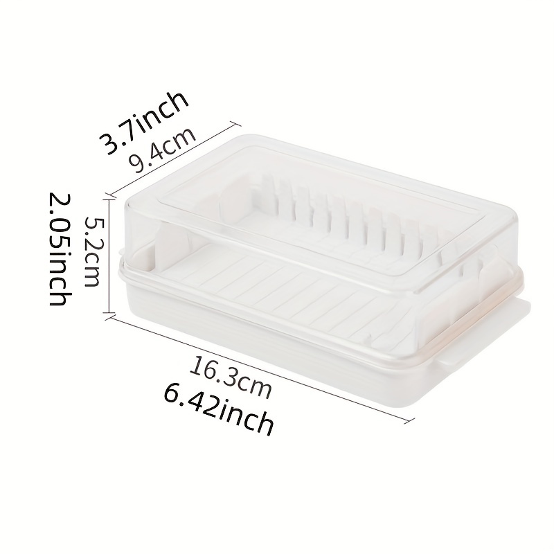 Butter Dish, Plastic Butter Cutter, Clear Butter Container, Butter Box Cheese  Keeper For Refrigerator, Cheese Preservation Sub-packaging Organizer,  Kitchen Accessories - Temu