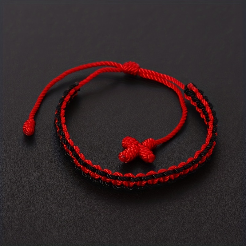 1pcs Lucky Red Cord Bracelet Amulet Protection Knitted Rope For