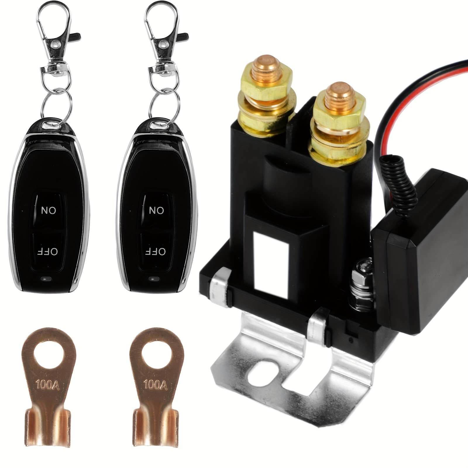 12V 250 Amps Remote Battery Disconnect Switch for Vehicles - Anti-Theft,  Battery