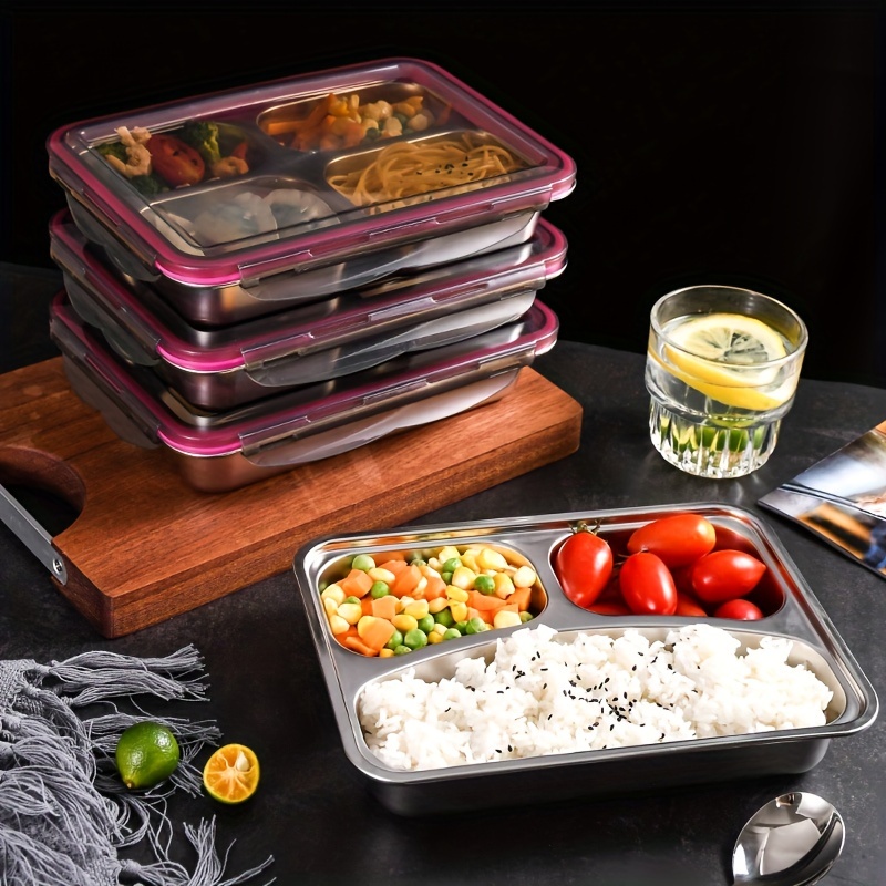 Leakproof Stainless Steel Bento Box For Adults And Teens - Temu