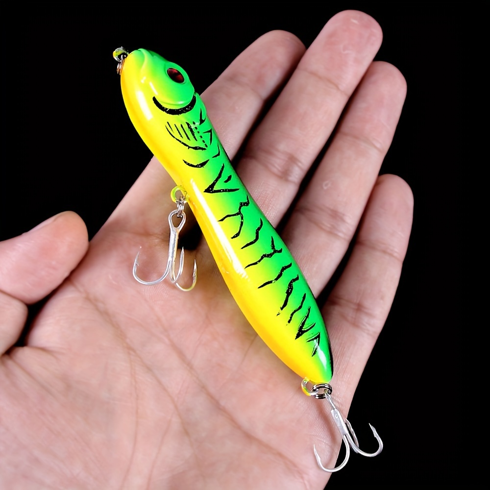 Snake Head Popper Pencil Fishing Lure Floating Wobbler Hard - Temu