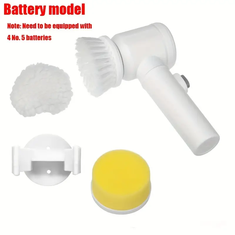 Electric Cleaning Brush 5-in-1 Magic Battery Powered Scrubber