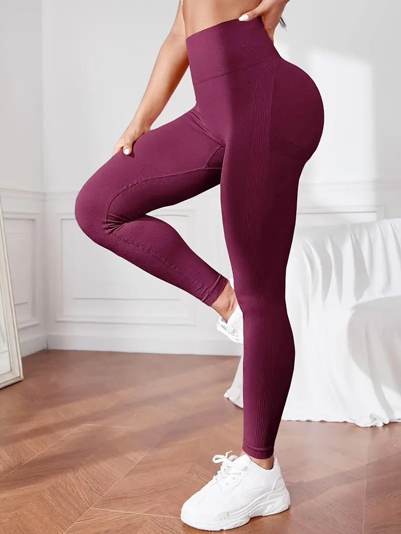 6pcs Sports Fitness High Waist Hip Lifting Yoga Tight Pants, High Stretch Running  Workout Leggings, Women's Activewear, Free Shipping For New Users