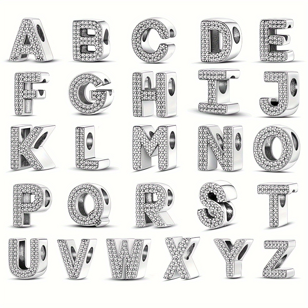 1pc 26 Abalorios Letras Pulseras Diy - Temu Chile