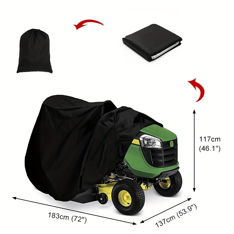 AIFUSI Lawn Mower Cover, Waterproof Heavy Duty Push Mower Covers Outdoor, Dust UV Protection, Universal with Drawstring & Cover Storage Bag, Premium