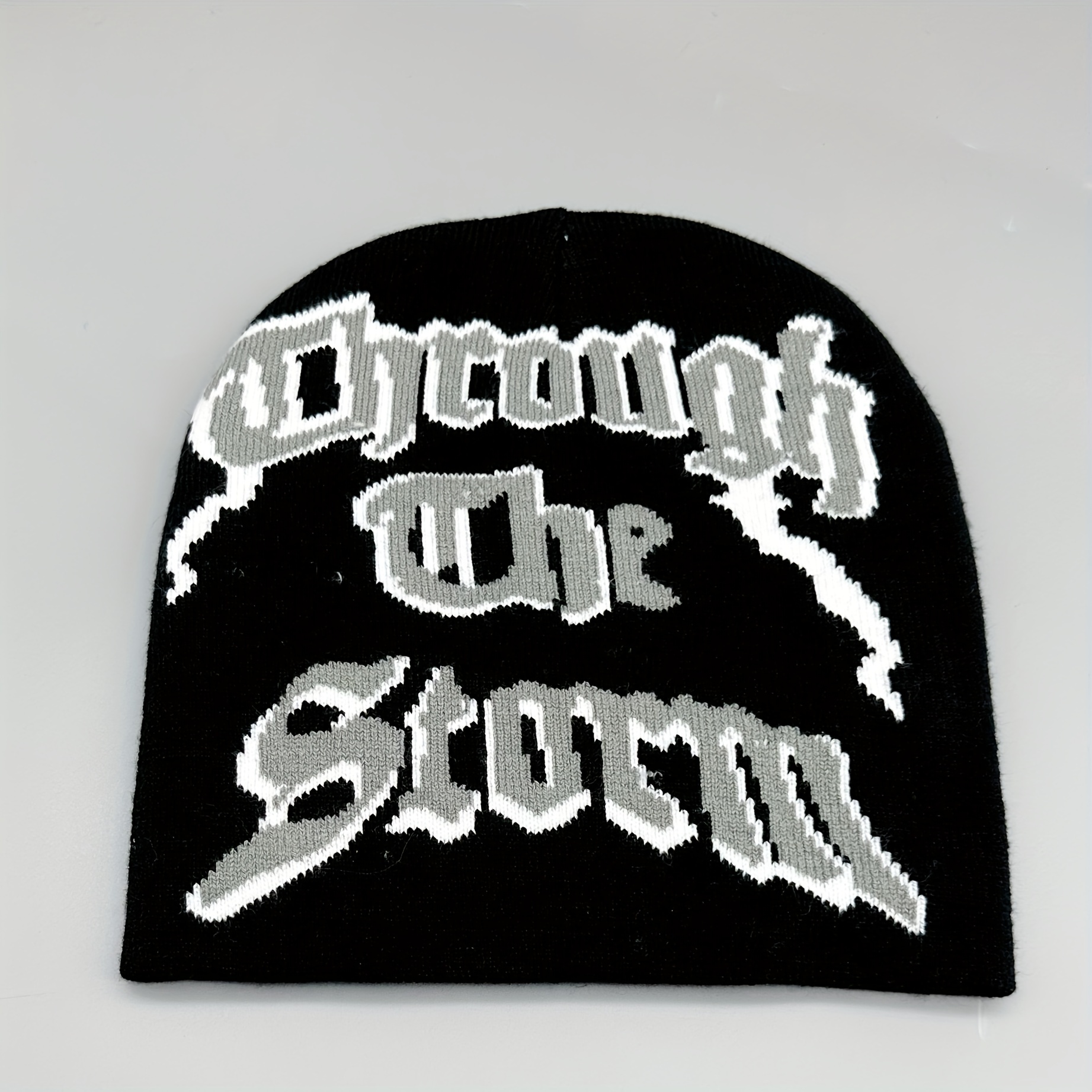 Letter Knitted Hat Beanie Autumn Winter