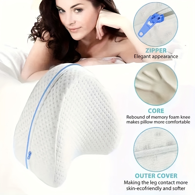 Memory Foam Leg Pillow For Side Sleepers - Relax From Sciatica, Back, Hips,  Knees, And Joints - Removable And Washable Cover - Perfect For Pregnancy  And Nursing - Temu