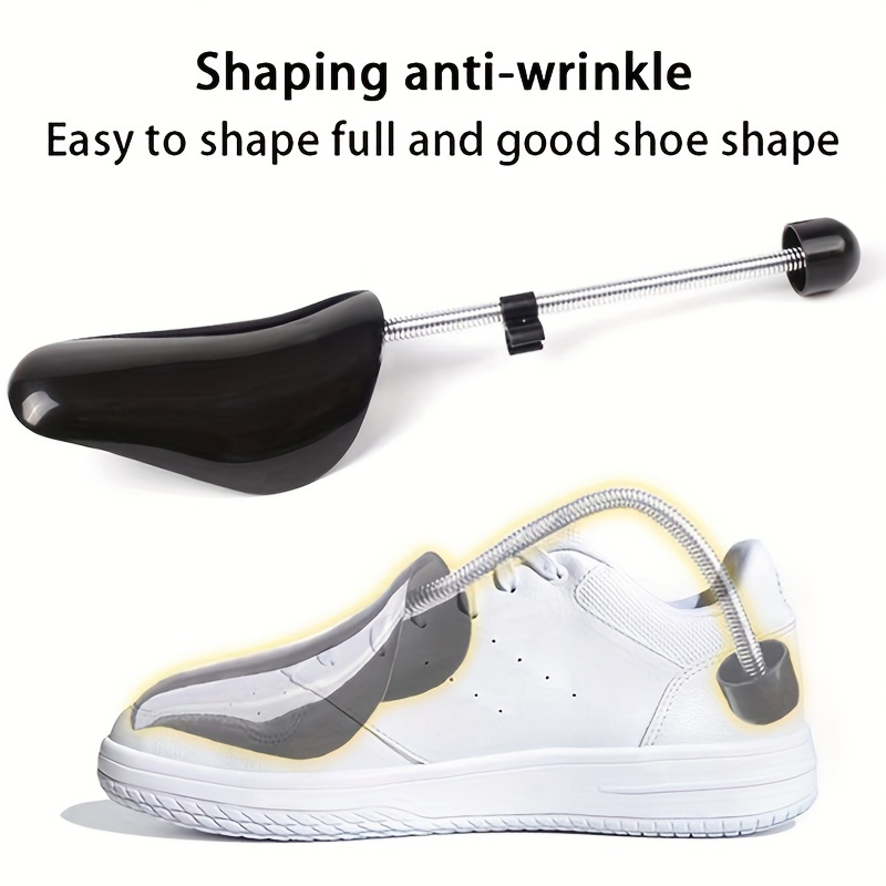 

1pair Men's And Women's Plastic Spring Shoe Brace, Automatic Retractable Adjustable Men's Shoe Rim Expander, Anti-deformation Shoe Support Brace Shoe Expander
