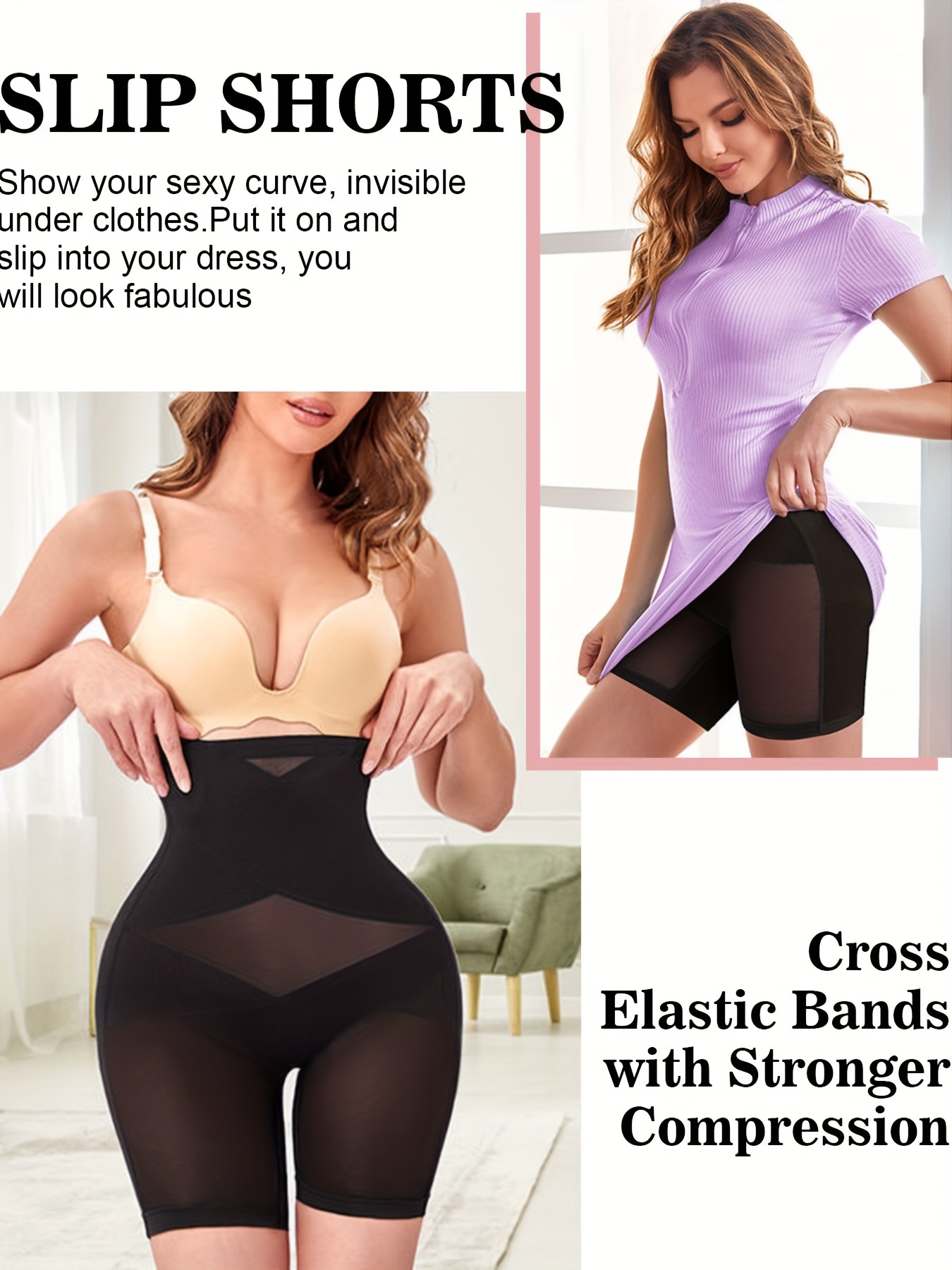 Cross Compression Abs Shaping Pants, Non-marking Slimming Body Shaping  Pants, Women High Waist Panties, Slim Body Shaper (2XL, Skin Color)