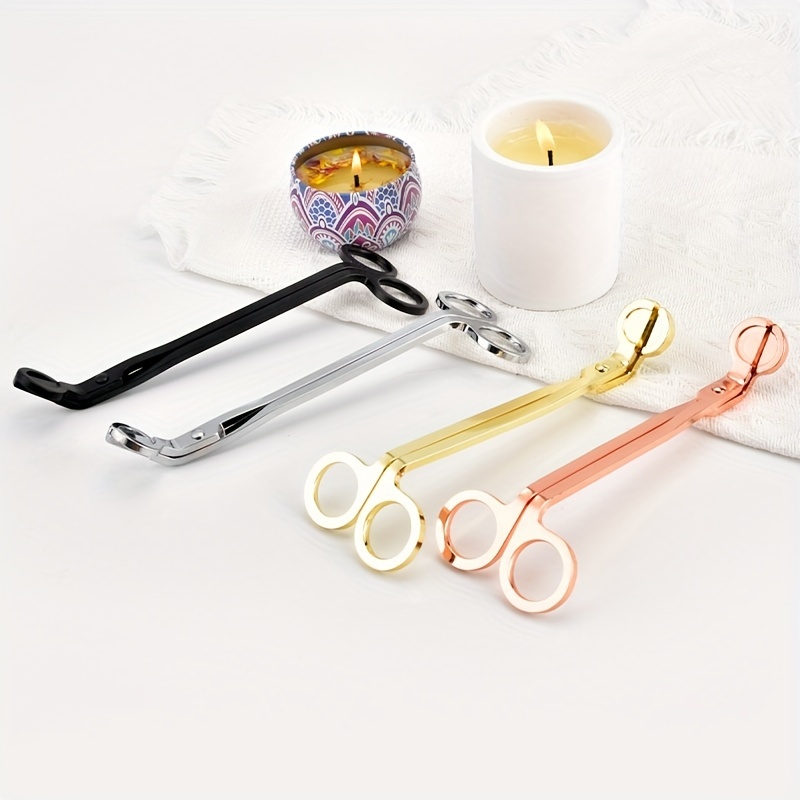 Candle Wick Trimmer, Polished Stainless Steel Wick Trimmer, Scissors, Deep  Into The Candle To Cut Waste Wick And Prevent Soot Accumulation,candle  Tools Set,wick Trimmer, Wick Dipper,candle Extinguishing Bell,candle Wick  Hook,candle Scissors 