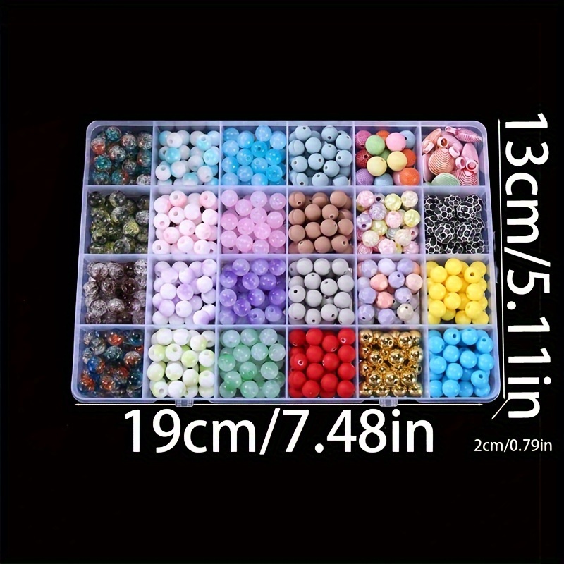 8mm DIY Acrylic Beading Kit Cute Colorful Beads Bracelet Making Kit For  Young Girls, Jewelry Chain Making Birthday Gift