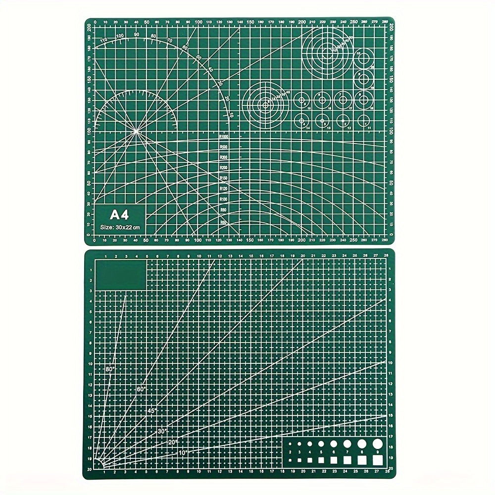 Dark Green Cutting Pad A4/a3/a5 Cutting Board Handmade Mat - Temu