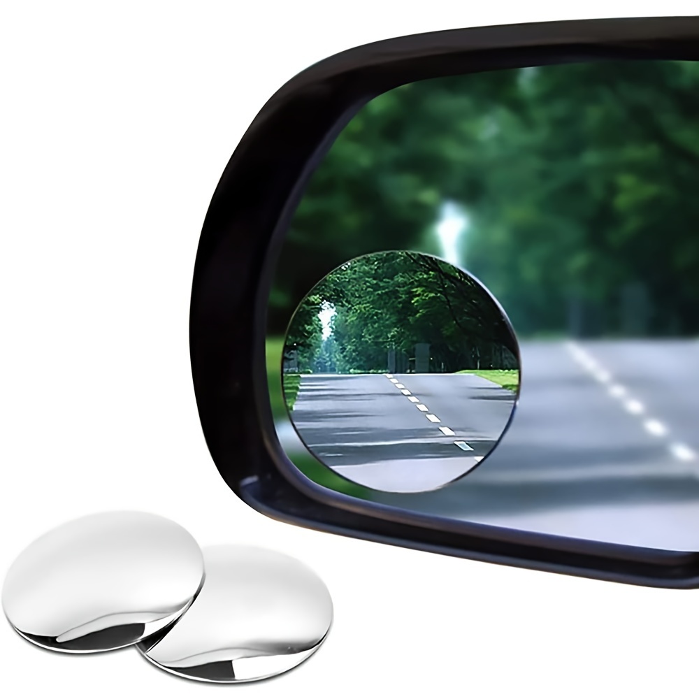 Kaufe SEAMETAL Blindspot 2 Stück runde Glas-Rückspiegel, Regen-Augenbraue,  rahmenlose konvexe Autospiegel, Außenzubehör, verstellbar mit Weitwinkel
