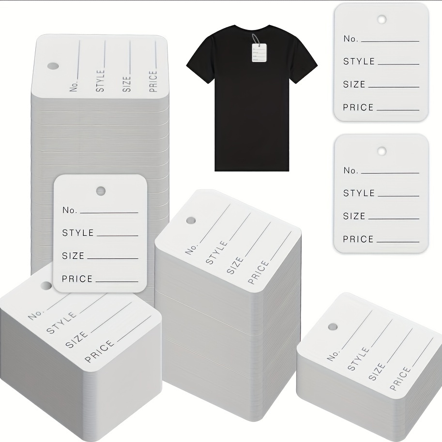 White Marking Tags Price Tags Price Labels Display Tags With - Temu