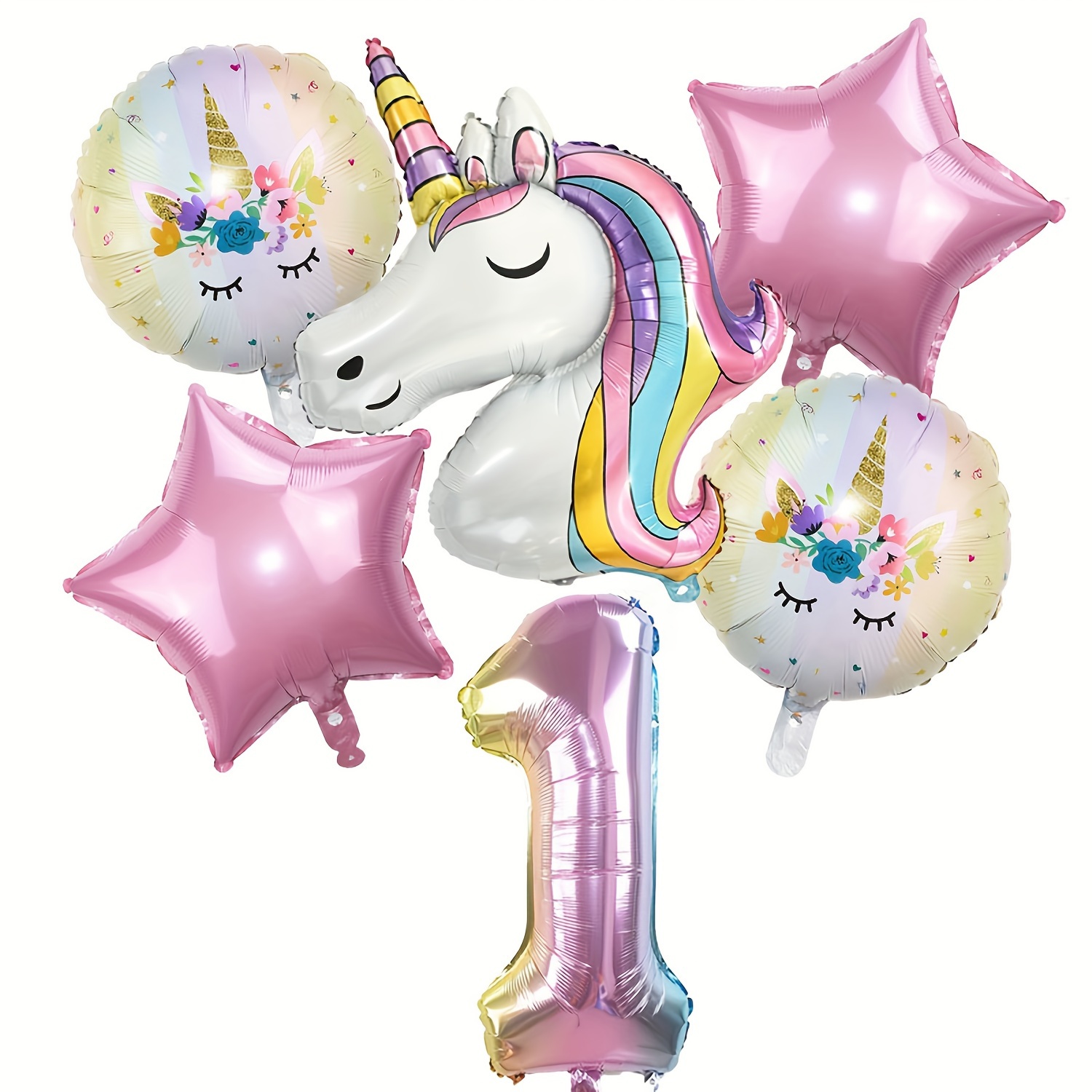111 pz tema unicorno compleanno arco ghirlanda palloncini Kit 1 2