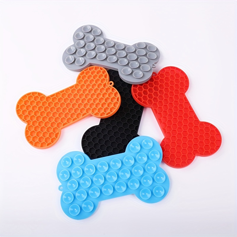 Bone-shaped Silicone Dog Lick Pad - Relieve Boredom & Anxiety With  Delicious Treats! - Temu