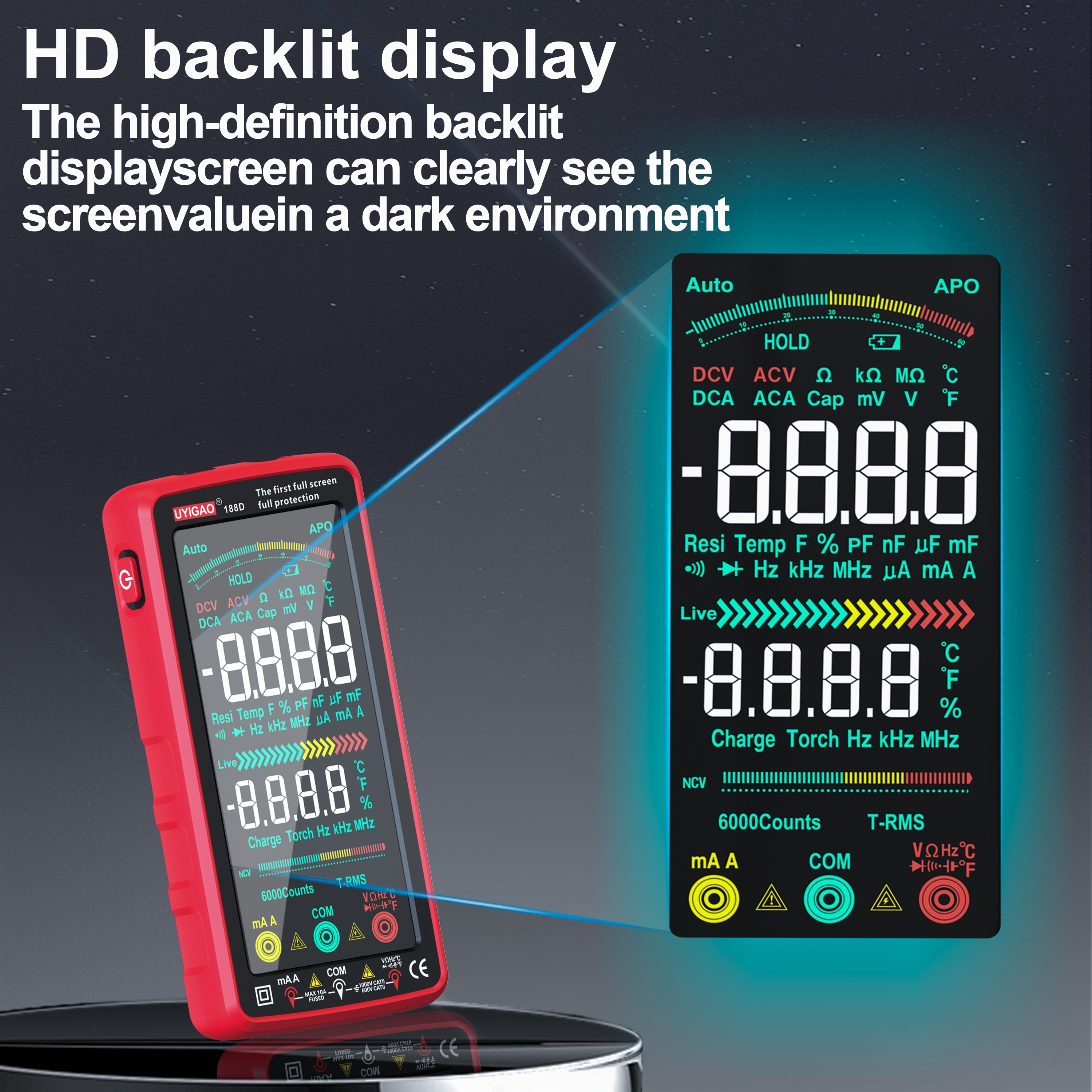 FY123 Smart Anti-Burn Multimeter Digital Auto Range - Temu Switzerland