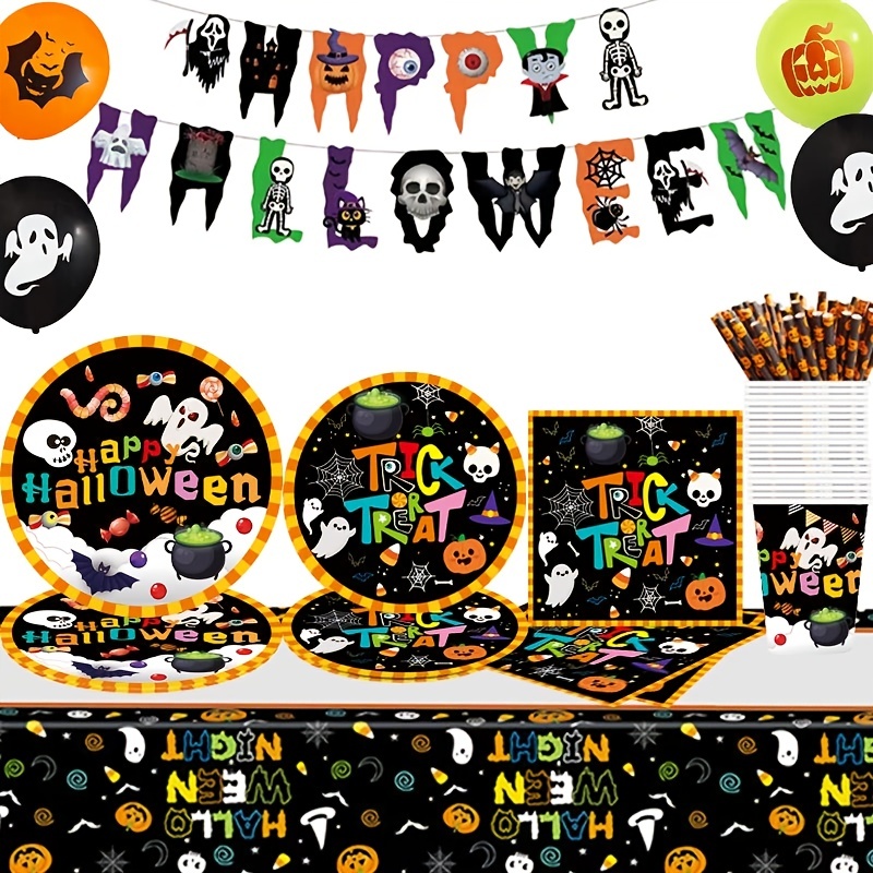 50pcs Halloween 9oz Gobelet En Papier Jetable Avec Poignée La Tasse À Café  Est Très Pratique Pour Les Anniversaires, Les Mariages, Les Vacances, Hallo