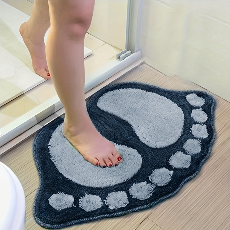 Cute Cartoon Design Floor Mat, Soft Plush Bath Rug, Machine