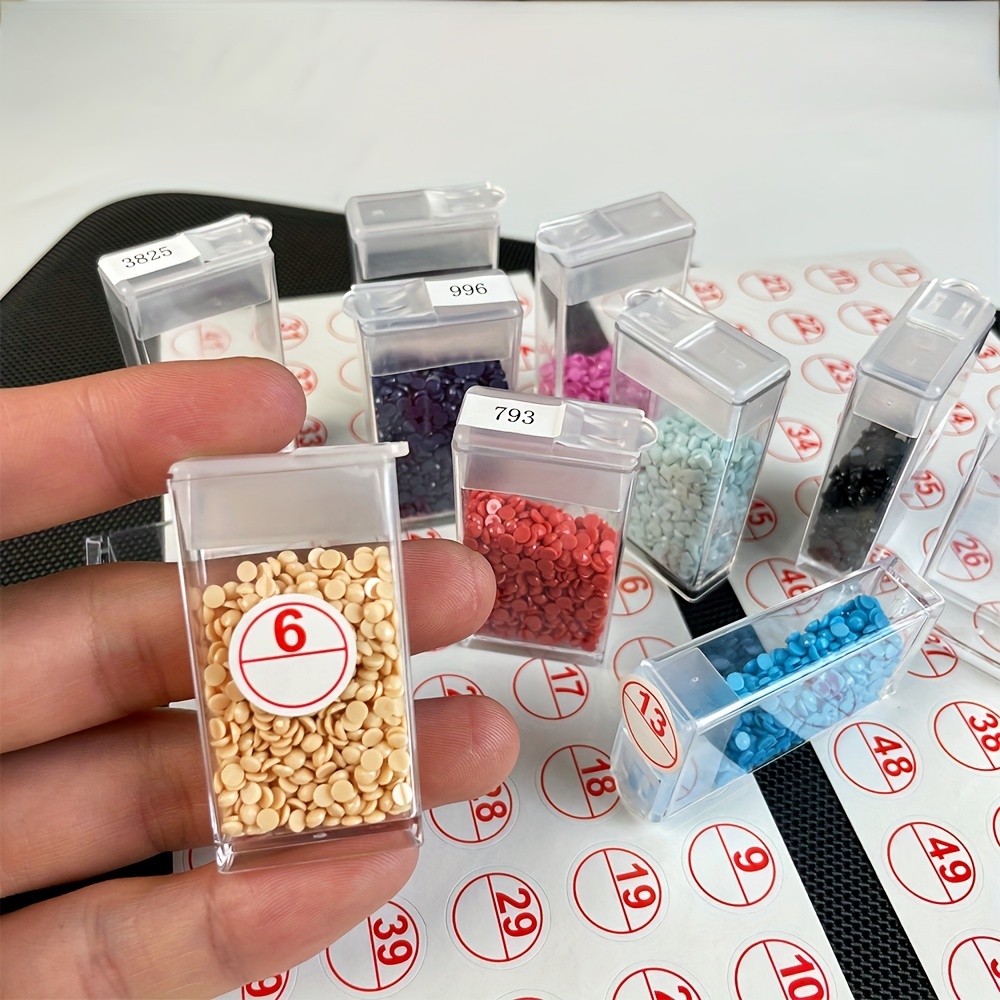 Plastic Clear Storage Box Diamond Painting Rice Bead Box - Temu Canada