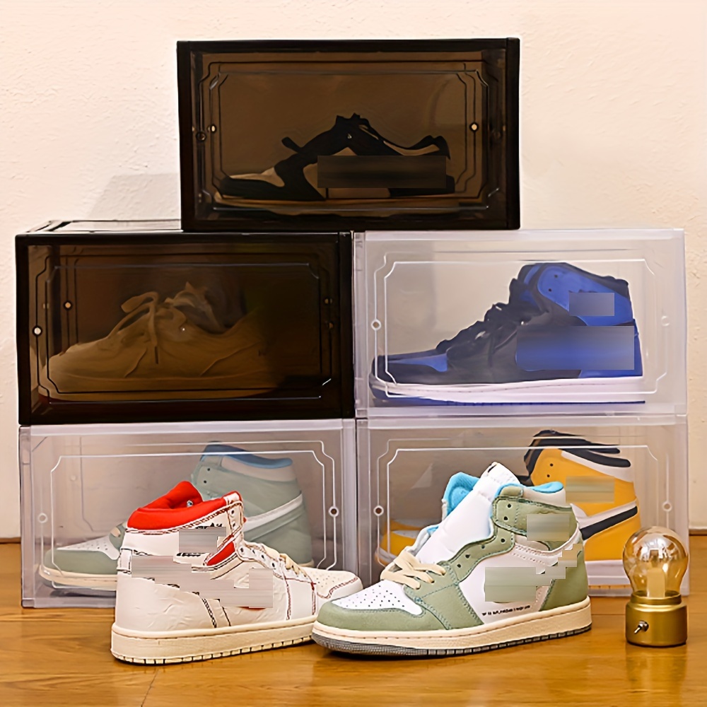 Transparent Shoe Boxes Stackable Clear Plastic Shoes Storage - Temu Canada