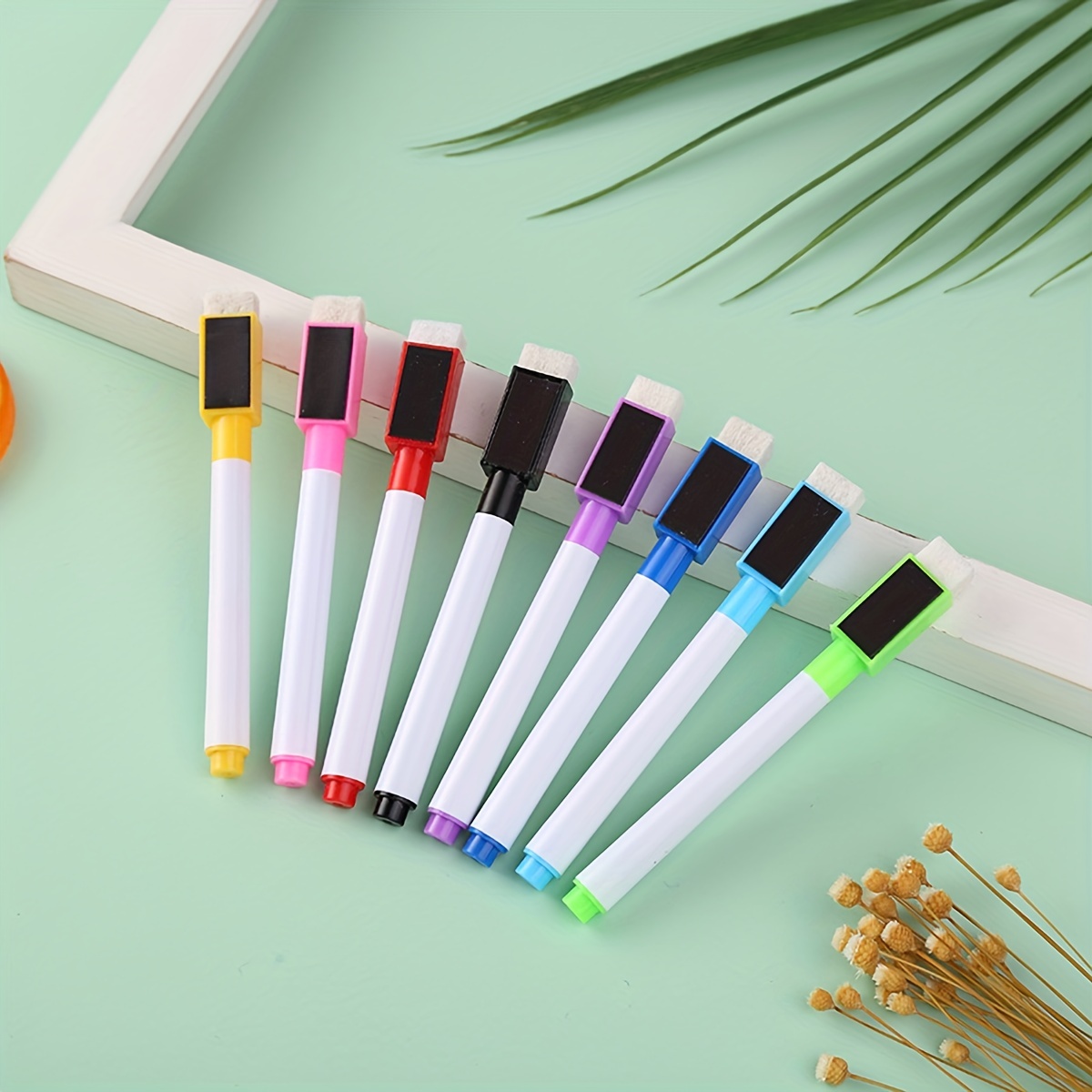 Liquid Chalk Markers For Acrylic Calendar Planning Board, 12 Vibrant Colors  Marker For Clear Glass Dry Erase Board Whiteboard Window Mirror, 1mm Fine