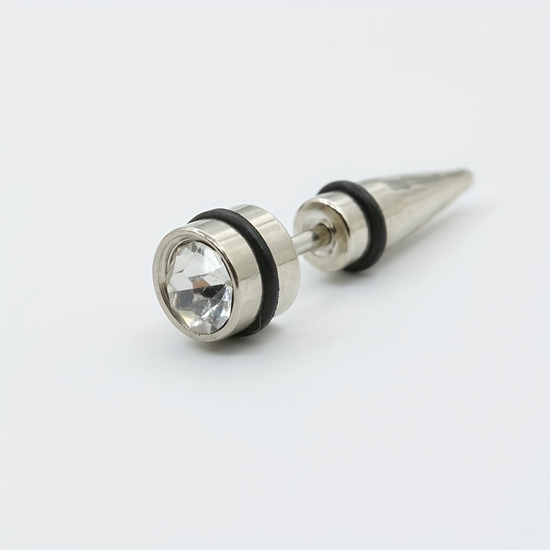 Bullet Shaped Men's Earrings, Classic Style