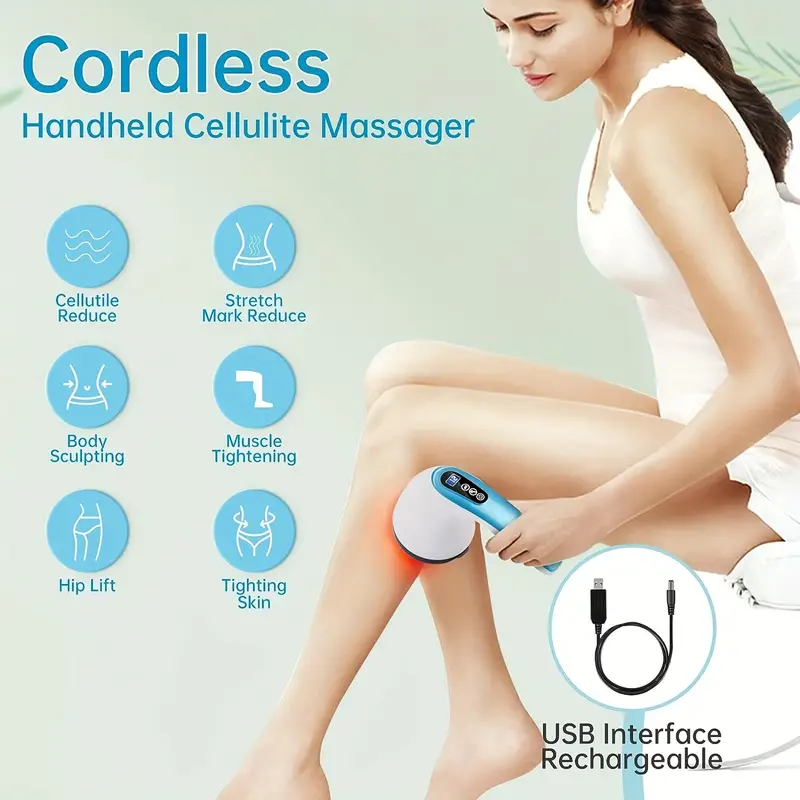 Cordless Cellulite Massager Professional Handheld - Temu