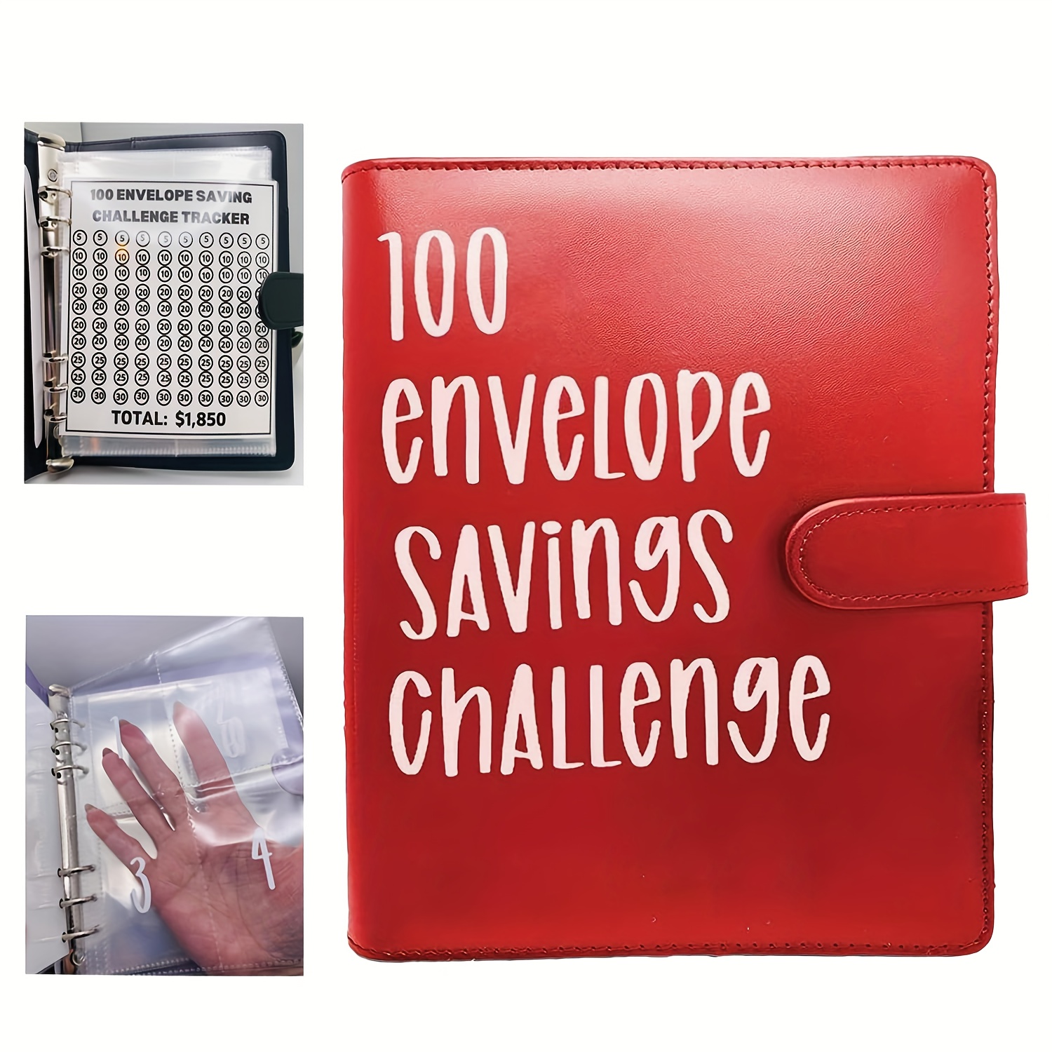 Ensemble de boîte de défi d'enveloppe, moyen facile et amusant d'économiser  100 $, enveloppes d'économie d'argent, scripts d'épargne, 10,000 -  AliExpress
