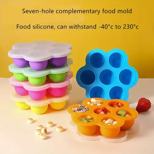 Jelly Mold With Lid, 4 Cavities Collapsible Food Grade Silicone Mold,  Pudding Mold, Cake Mold, For Fruit And Vegetable Food Storage, For Baby Food  Supplement, Baking Tools, Kitchen Gadgets, Kitchen Accessories, Home