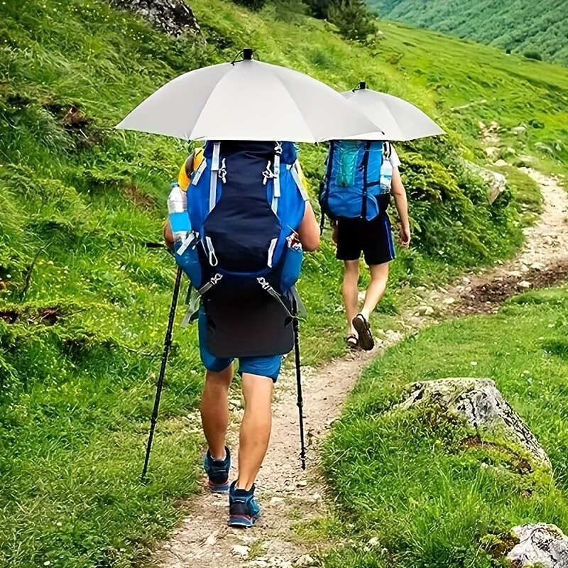 Portable Folding Adjustable Umbrella, Oversized Hands-free Umbrella, 7 Ribs  Uv Protection Waterproof Headgear For Fishing, Gardening, Golf - Temu