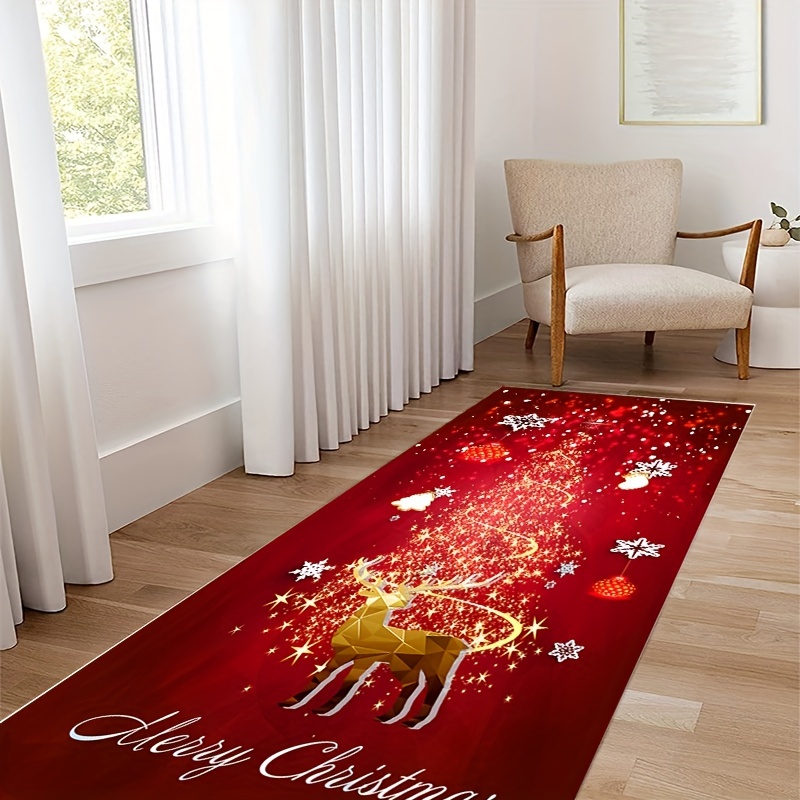 Christmas Decorative Runner Rugs Iving Room Bedroom Floor - Temu