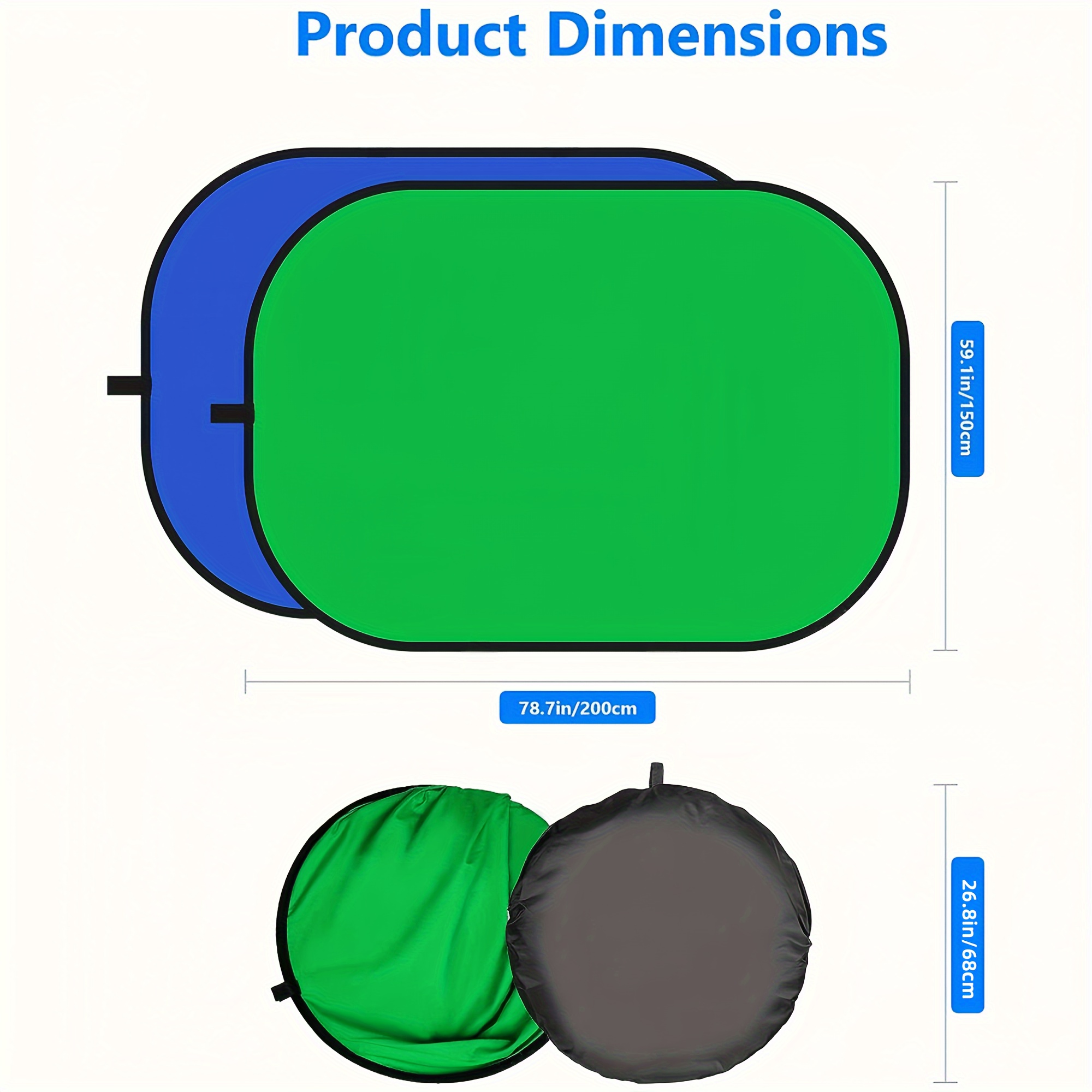 Pantalla Verde Chroma Key Efectos Especiales, Plegable Y Mas