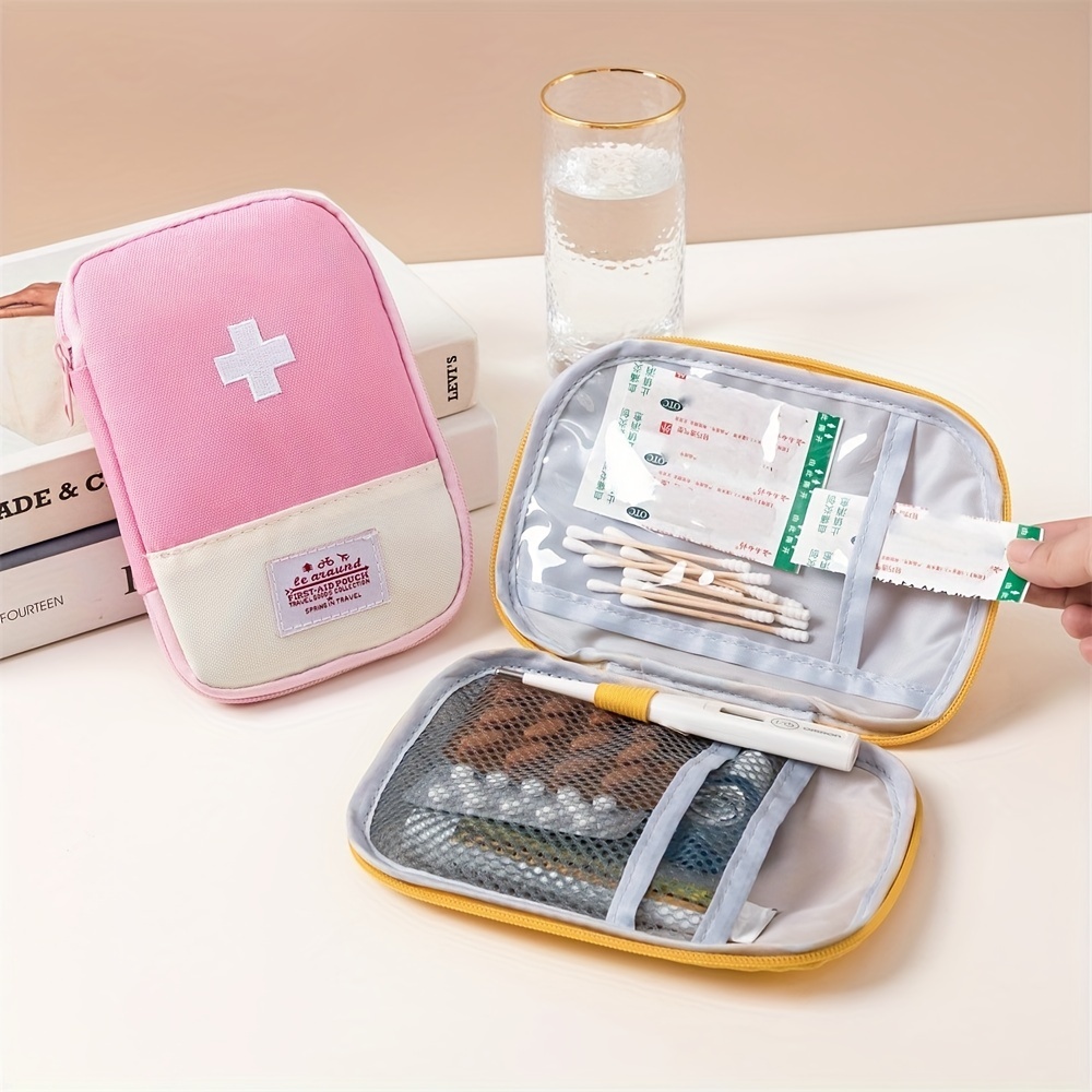 Portable First Aid Storage Bag Pill Storage Bag Medicine - Temu