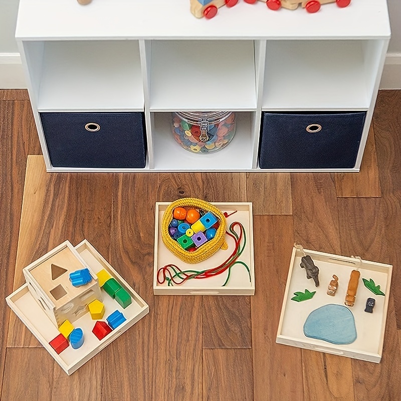 4 Montessori Art Trays at 18 Months