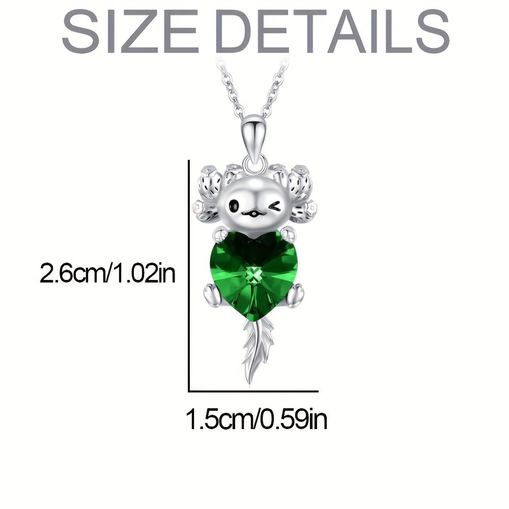 Green axolotl charm