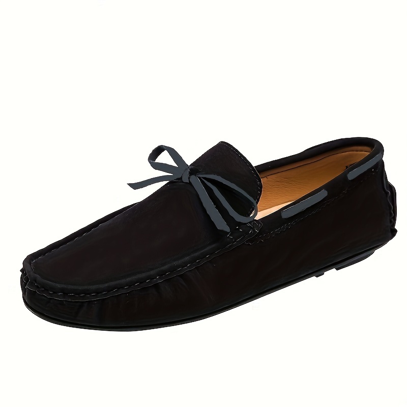 

Women's Bowknot Flat Loafers, Comfort Solid Color Non Slip Shoes, Casual Walking Flats