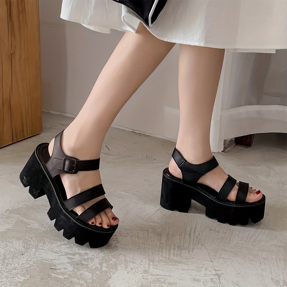 Black Logo Sherrill Platform Sandal Heels | GUESS Women's Heels-nlmtdanang.com.vn