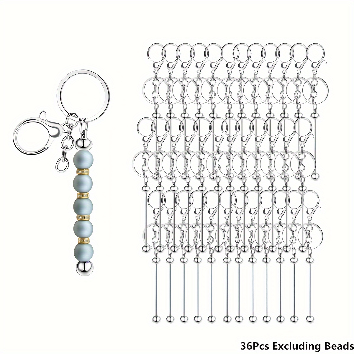 Keychain Tassles, Cridoz 200pcs Bulk Keychain Rings Set Includes 50pcs  Tassels for Crafts, 50pcs Key Chain Rings, 50pcs Jump Ring and 50pcs Screw  Eye