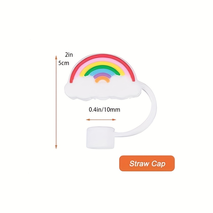 Rainbow Cloud Straw Topper| Straw Buddy | Straw Charm | Straw Decoration