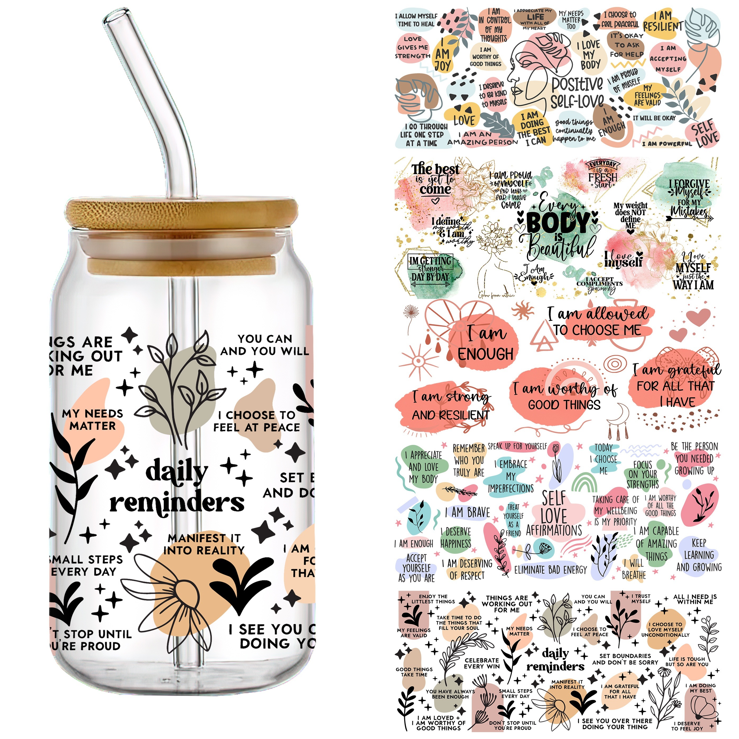 Mason Jar, Black and White Sticker. Planner Stickers for Bullet Journa – My  Happy Place Stickers