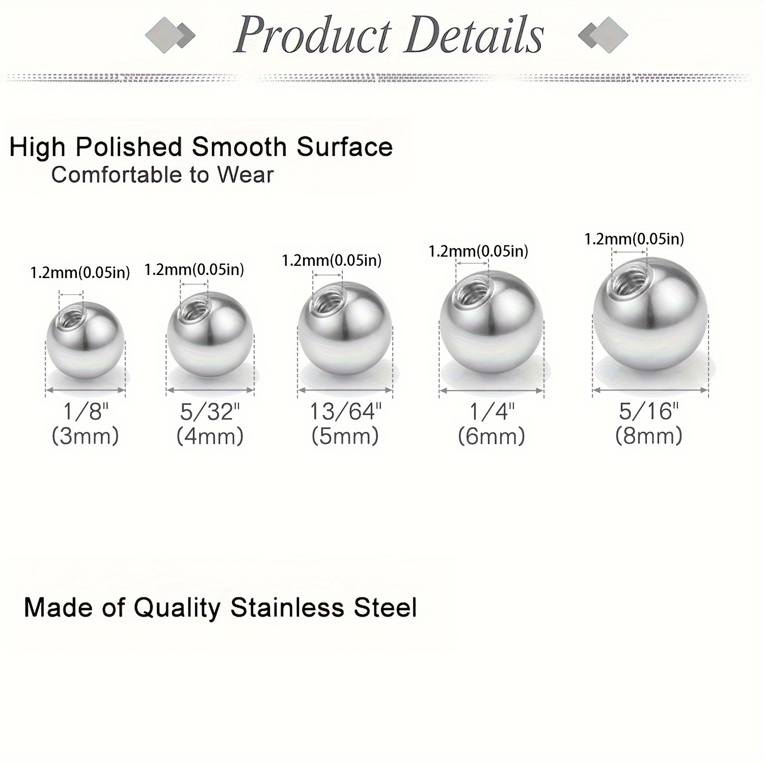 Stainless Steel Eyebrow Ring Lip Labret Studs 3mm - Temu Germany