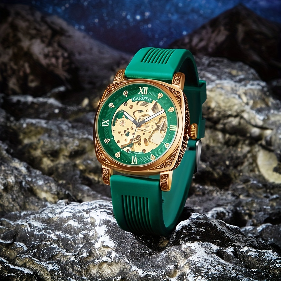 Lobinni Men's Automatic Mechanical Watch, Fashion Hollow Business Luminous  Waterproof Watch - Temu