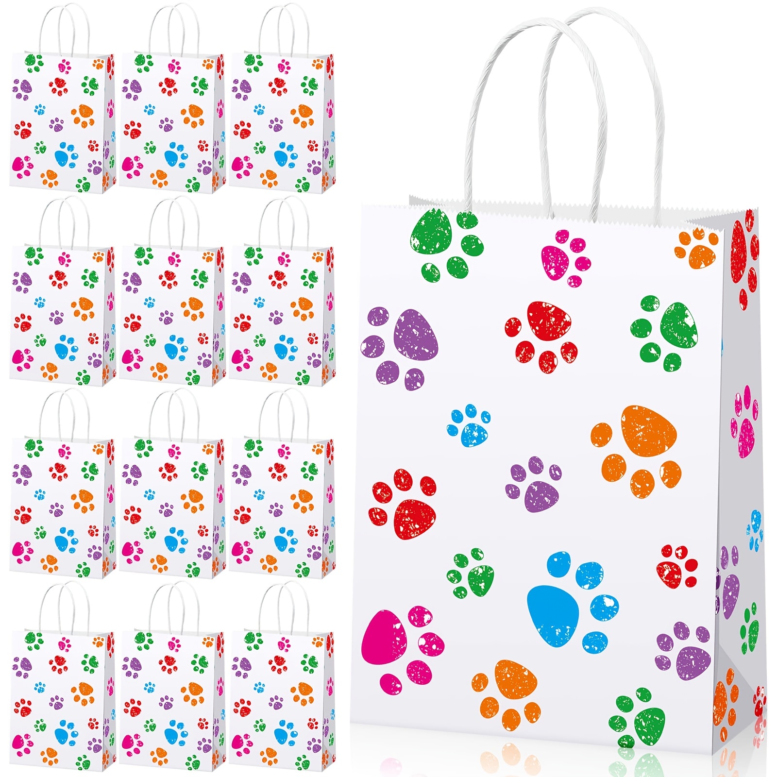 20pcs Sacs Cadeaux Avec Empreintes De Pattes De Chien Et - Temu Canada