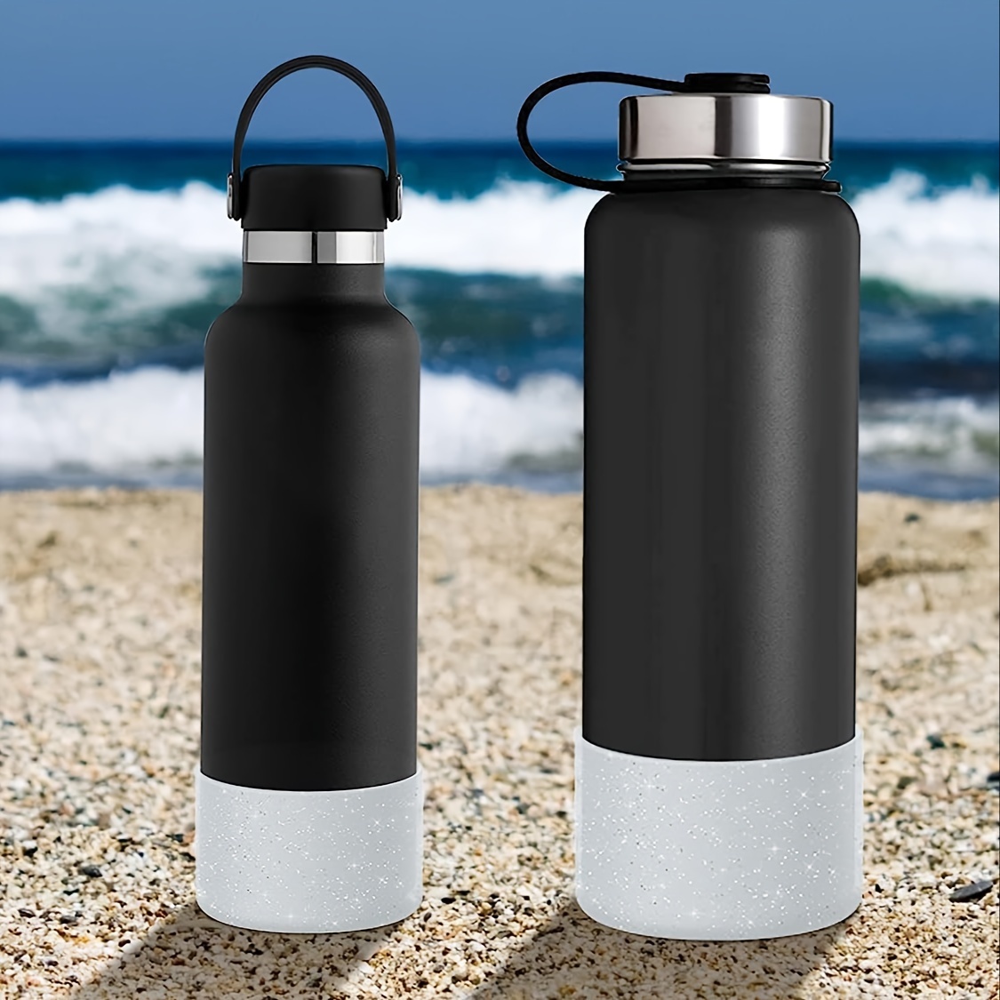 Anti-slip Silicone Sleeve For Hydroflask/stanley Water Bottles